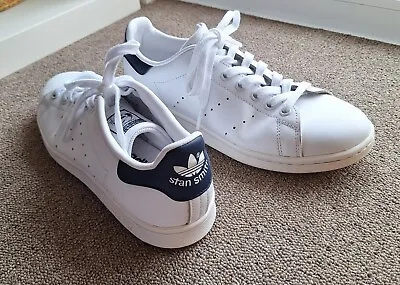 Adidas Unisex Stan Smith Shoes Men US 7 UK 6.5 Womens US 9 FR 40 Sneakers White • $39.96