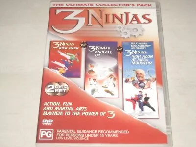 3 NINJAS 3 Movie Set Ultimate Collectors Pack DVD R4 NEW • $15