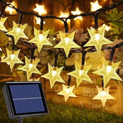 Solar Star String Lights 50/100LED Solar Fairy Light Outdoor Party Christmas Dec • $19.94