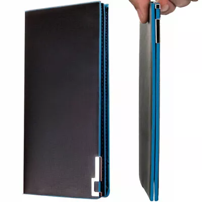 Men's Wallet Long Clutch Bifold ID Card Holder Billfold Money Purse Pocket Thin • $10.74