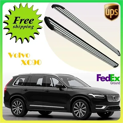 Fits Volvo XC90 2015-2024 2PCS Fixed Running Board Side Step Pedal Nerf Bar • $393.19