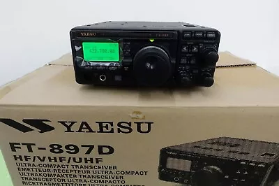 Yaesu FT-897D 100W HF/50/144/430MHz Band All Mode Transceiver Black • $1161.33