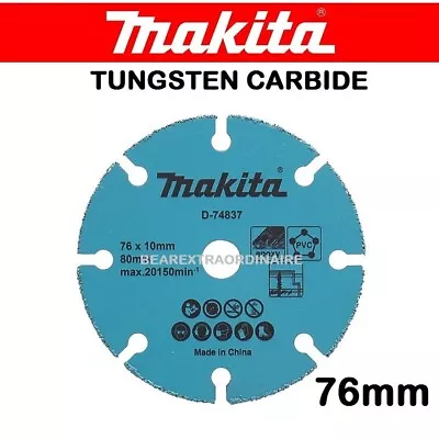 Makita 76mm Cutting Blade Tungsten Carbide Disc Plasterboard Cutter Wheel DMC300 • £8.96