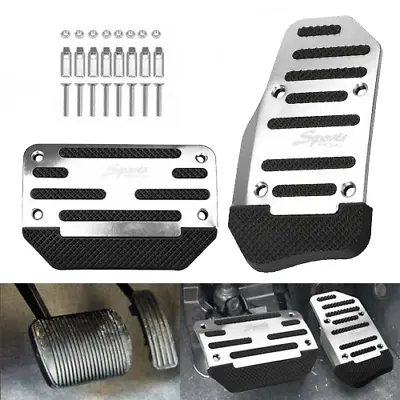 $6.99 • Buy [SILVER] Non-Slip Automatic Gas Brake Foot Pedal Pad Cover Car Accessories Parts