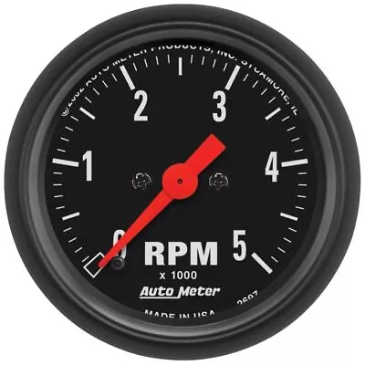 AutoMeter Z-Series 2-1/16in 0-5000 RPM In-Dash Electric Tachometer (2697) • $195.08