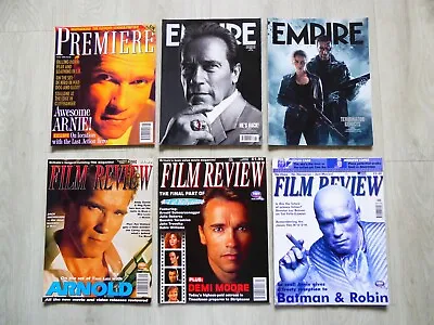 £13.99 • Buy 6 X Arnold Schwarzenegger Empire, Film Review, Premiere Magazine Bundle 