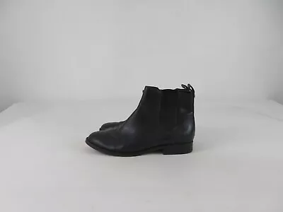 Michael Kors Boots Womens 6 M Black Leather Chelsea Pull On Casual Ankle Bootie • $23.97