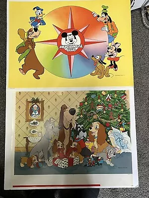 Vintage C.1970's - MICKEY MOUSE CLUB - LADY & TRAMP DISNEY POSTER • $19.99