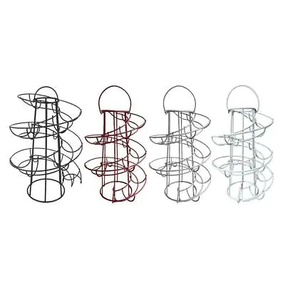 Spiraling Egg Skelter Holder Wire Rack Organiser Stand Space Saving 24 Eggs • £14.10