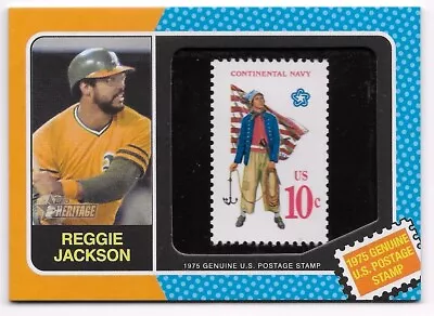 2024 Topps Heritage - 1975 Postage Stamp Relic - Reggie Jackson /50 • $150