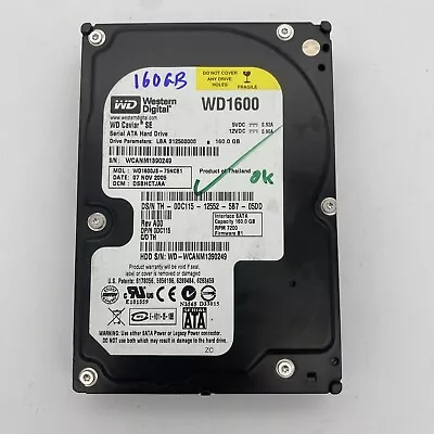 Western Digital Caviar  SATA 160GB Hard Drive 3.5inch 7200rpm WD1600JS • £7.99