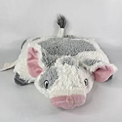 $20 • Buy Pillow Pets Moana Plush Pig PUA 16” Stuffed Animal Disney Movie Plush Pink EUC