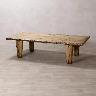 Rustic Wooden Coffee Table Light Wood Farmhouse Style Coffee Table • £575