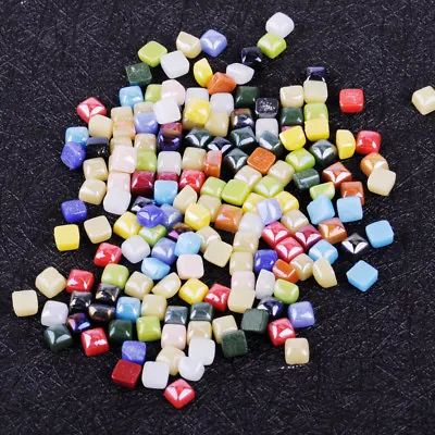 £5.92 • Buy 50g 3/8  Mini Vitreous Glass Mosaic Tiles Wall Craft Various Mixed Stained Drops