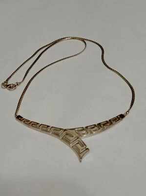 £24 • Buy Sterling Silver Greek Key Necklace 17.5 