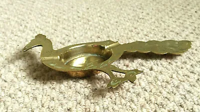 £8.89 • Buy A VINTAGE 7  LONG X 5.5  TALL, GAP OF INDIA BRASS PEACOCK/PEAFOWL-SHAPED ASHTRAY