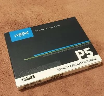 £64.99 • Buy 💥 Crucial 1TB💥 P5 NVMe M.2 Solid State Drive CT1000P5SSD8