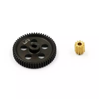 Yeah Racing Steel 55T Spur Gear W/ 11T Pinion For Axial SCX24 (AXSC-074) • $16.99