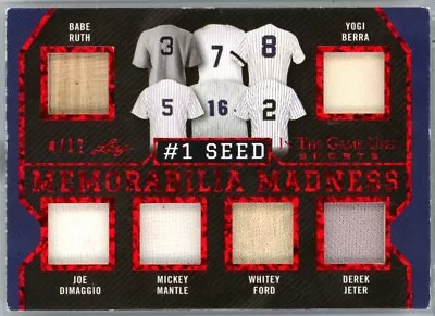 2022 Leaf In The Game Used Ruth Mantle Dimaggio Williams Yankees Red Sox /12 • $595