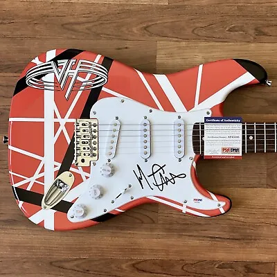 Michael Anthony Signed Guitar Beckett COA Custom 1/1 Graphic VAN HALEN • $1499.99