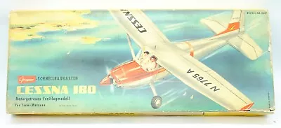 Vintage GRAUPNER 4601 CESSNA 180 CONTROL LINE KIT Model Plane RARE UNBUILT 1950 • £300