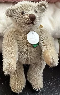 Vintage C1970 4” Fully Jtd German Artist Mohair Teddy Bear W/Tag Limited Ed Mini • $33.75