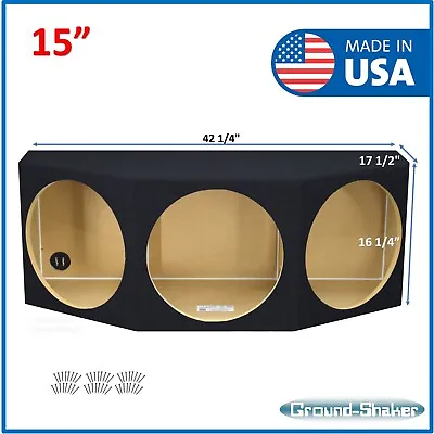 $320 • Buy 15  Triple Sealed Sub Box Subwoofer Enclosure Ground Shaker Speaker Box