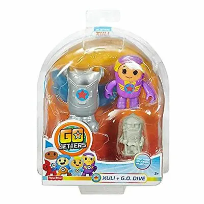 Fisher-Price Go Jetters Click-On Xuli + G.O. Dive Action Figure Toy • £11.99