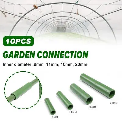 10/20Pcs Garden Stakes Connecting Pipe Vines Climbing Connector Support FAST • £13