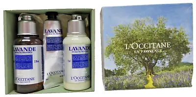 L’OCCITANE EN PROVENCE LAVANDE 3pc Gift Travel Bath Set Vintage In Box • $19.99