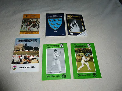 £12 • Buy Cricket Yearbooks Somerset Worcestershire Glouscestershire 