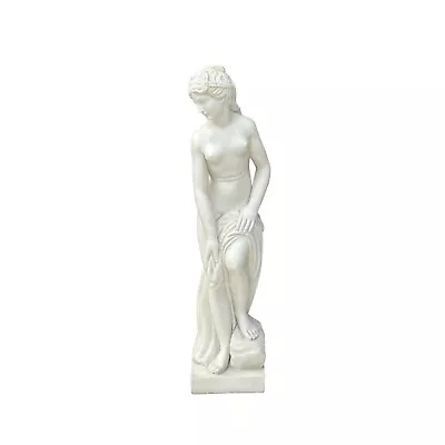 48  White Marble Hand-carved Bathing Venus Aphrodite Statue Sculpture Ws3749 • $3887