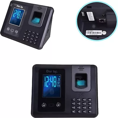 Dar Inc. Time Clocks For Employees Small Business 2.4G Biometric Fingerprint W2 • $50