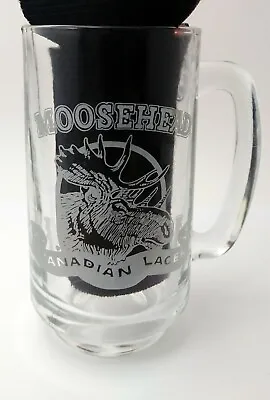 Vintage Moosehead Canadian Lager Glass Beer Mug Stein Tankard Heavy 12 Oz • $8.99
