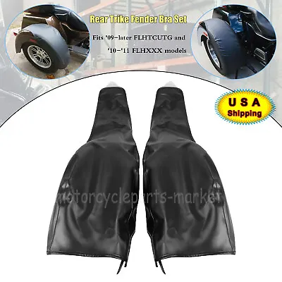 Motorcycle Black Rear Trike Fender Bra Set For Harley Tri Glide Ultra FLHTUTG • $46.98