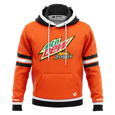 Mountain Dew Live Wire Orange Performance Hoodie • $74.95