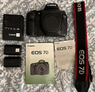 Canon EOS 7D 18.0 MP Digital DSLR Camera Body *GOOD/TESTED* • $195