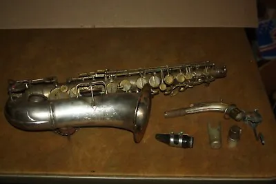 Vintage 1913 C.G. Conn Low Pitch Alto Saxophone - Needs Some TLC - # A25817L • $499.99