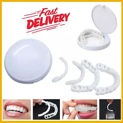 Upper&Lower Fake Teeth Simulation Braces Veneers Set Denture Dental Tooth Cover • $4.63