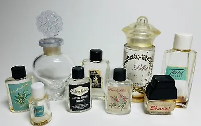 Vintage Lot Miniature-Small Perfume Bottles-Lilac-Tweed-Croyance-Plain Etc • $9.95