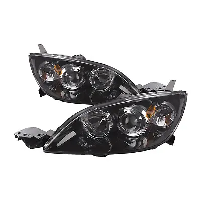 Black Halogen Headlight Set Fits 04-2009 Mazda 3 Hatchback MPS Mazdaspeed Gen 1 • $199.20