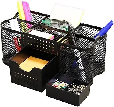 Desk Supplies Organizer Caddy - Black A78 • $12.21