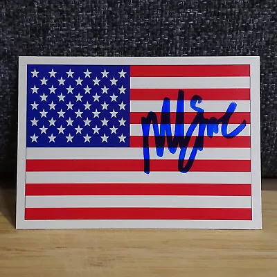 Mike Eruzione Autograph Signed SCORE #737 USA FLAG Card MIRACLE ON ICE 1980 AUTO • $20.68