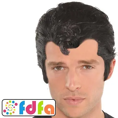 Amscan Official Grease Danny Wig Adults Mens Fancy Dress • £11.09