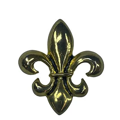 Fleur De Lis Gold Color Jewelry Tie Hat Tack Pin Brooch • $9.99