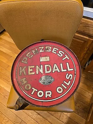 Vintage Kendall Motor Oil Can Rocker Great Looking For Age • $689.95