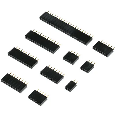 $1.21 • Buy 2-20 Pin Female Header Strip PCB Socket Connector Single/Double Row 2.54mm Pitch