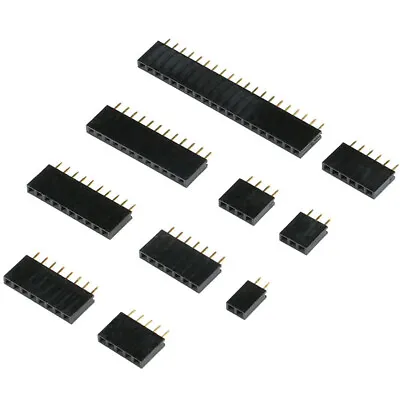 2-20 Pin Female Header Strip PCB Socket Connector Single/Double Row 2.54mm Pitch • $1.21