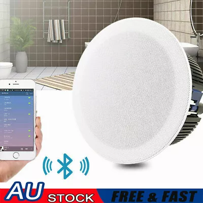 Ceiling Speaker Mount Stereo Sound Flush For Home Bluetooth Sound Amplifier 80W • $110.19
