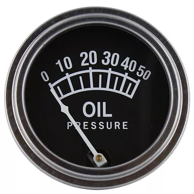 MF 506902M92 MH 761511M91 Universal Oil Pressure Gauge 0-50 Massey TE20 TO20 • $30.36